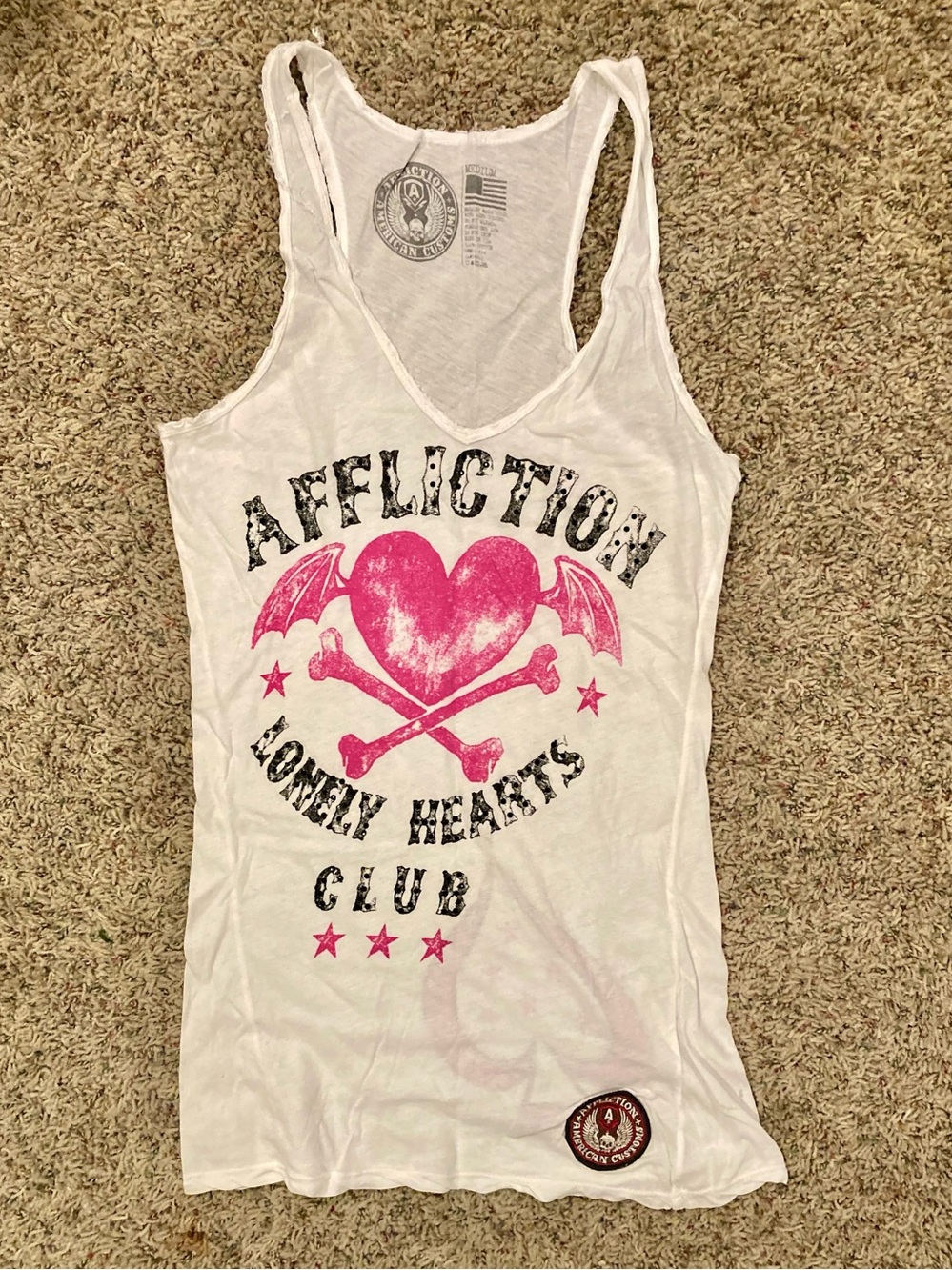 AMERICAN CUSTOMS BY AFFLICTION WOMENS TANK TOP NWOT